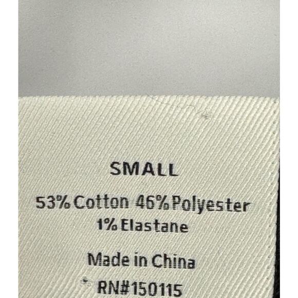 Varley Black Sweatshirt with Gold Zipper Accents Ribbed Fabric Crew Neck Size S - Picture 4 of 10